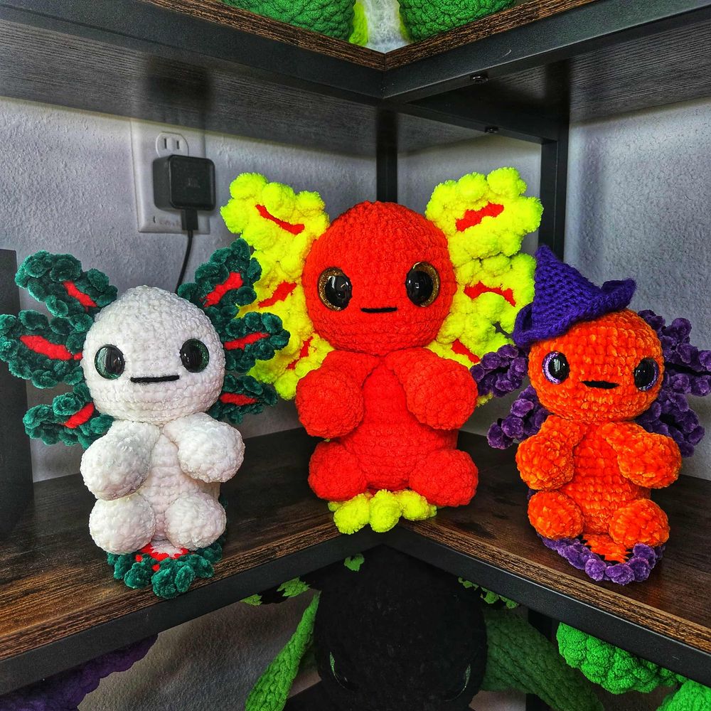 Sitting Axolotl Pattern